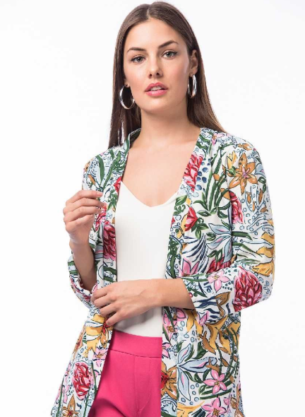 Çiçekli blazer